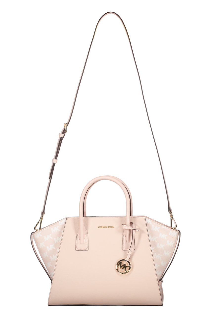 Michael Kors Leather and fabric bag Roze