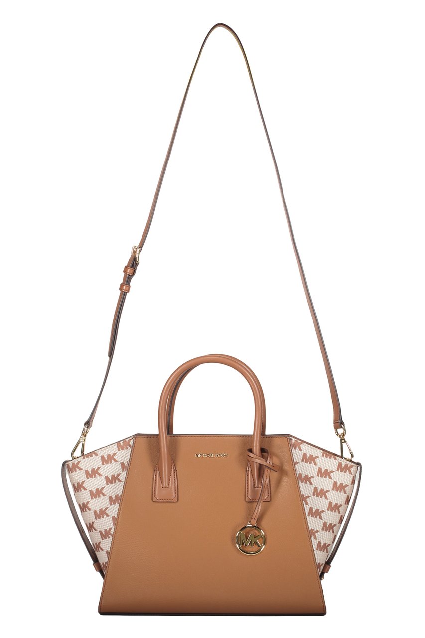 Michael Kors Leather and fabric bag Bruin