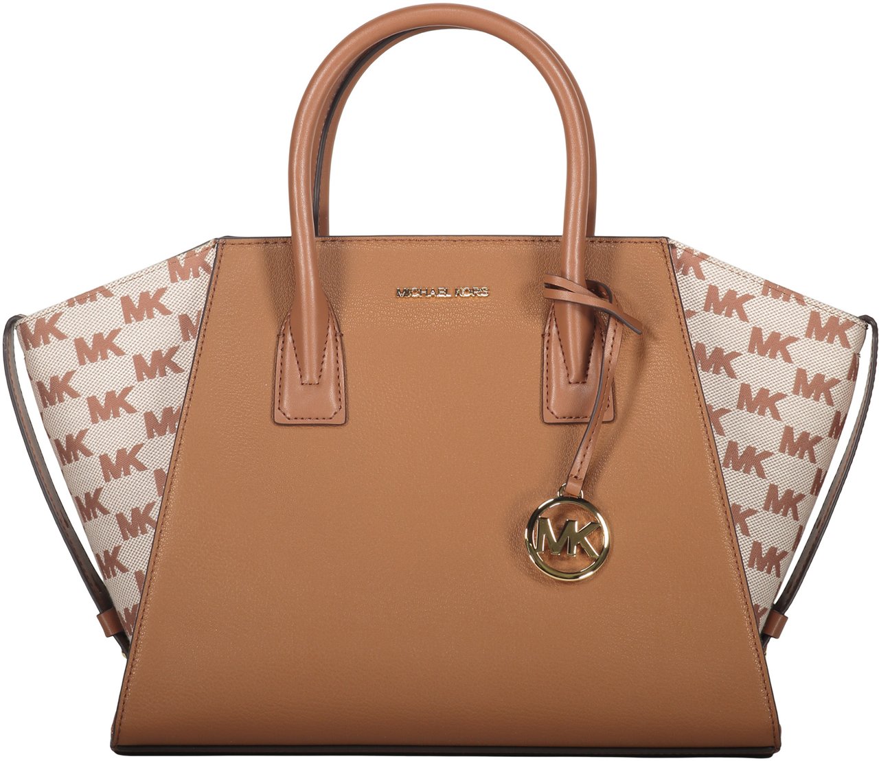 Michael Kors Leather and fabric bag Bruin
