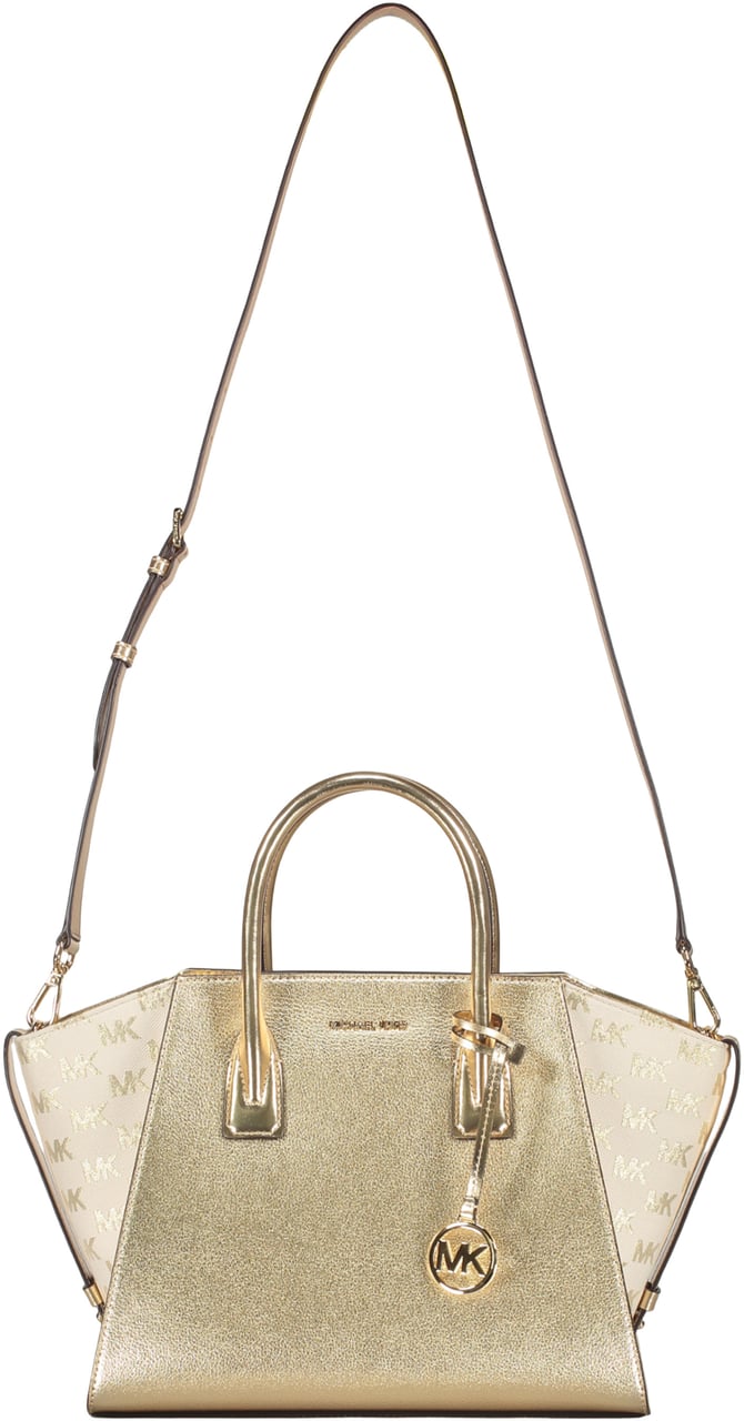 Michael Kors Leather and fabric bag Goud
