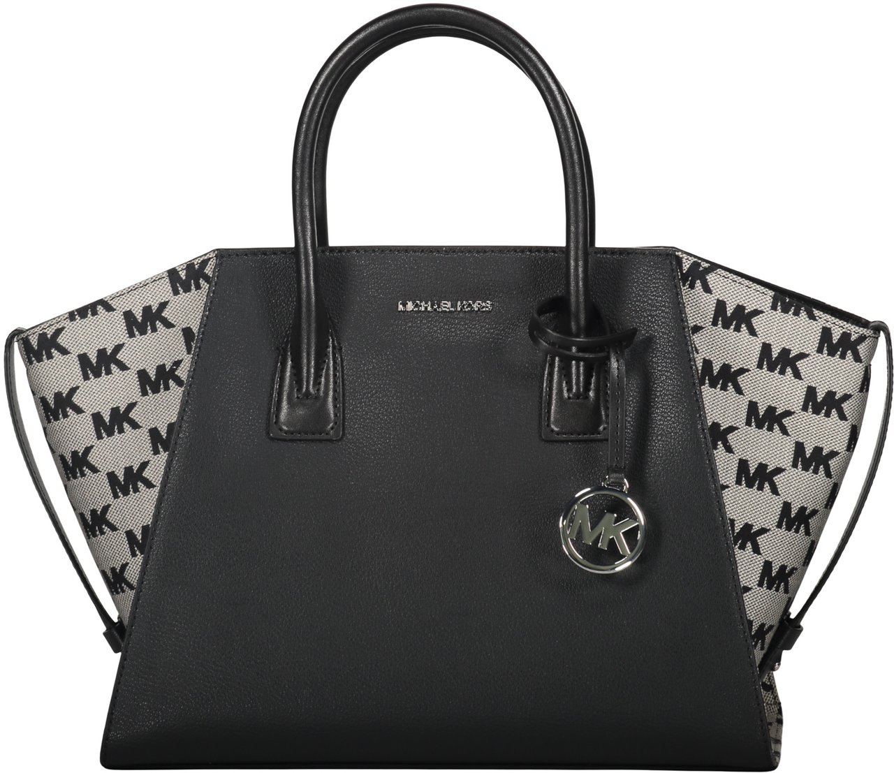 Michael Kors Leather and fabric bag Zwart