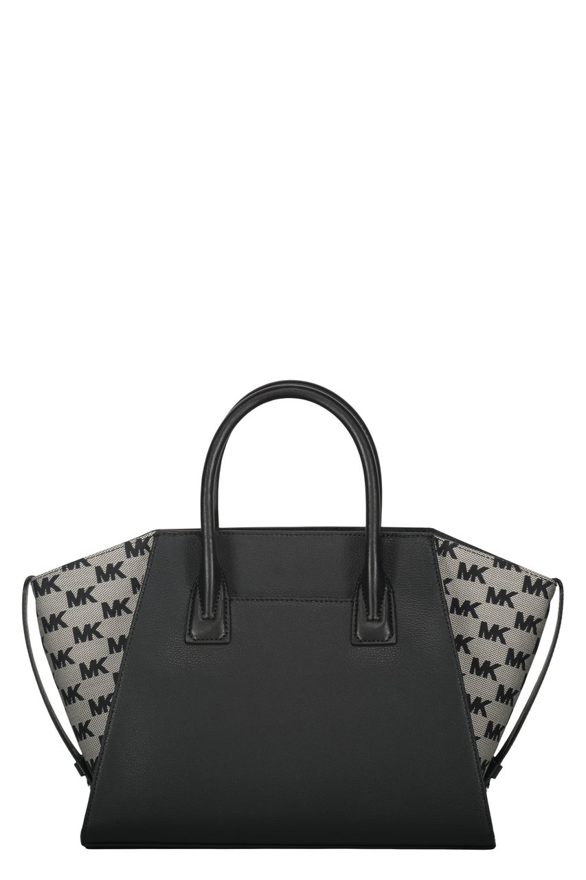 Michael Kors Leather and fabric bag Zwart