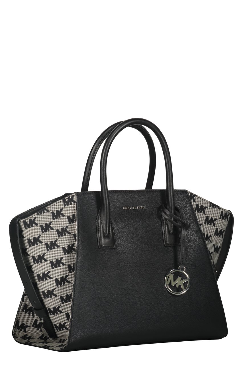 Michael Kors Leather and fabric bag Zwart