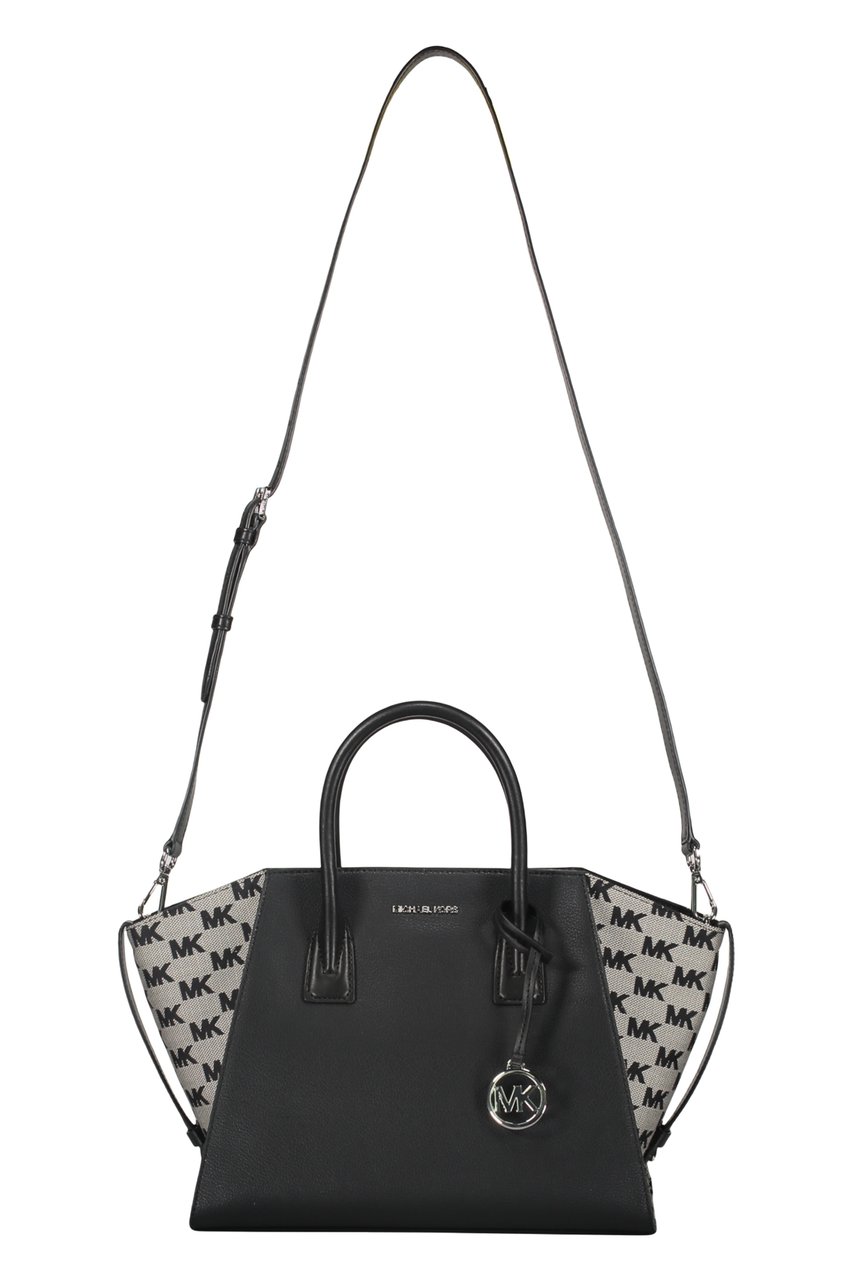 Michael Kors Leather and fabric bag Zwart