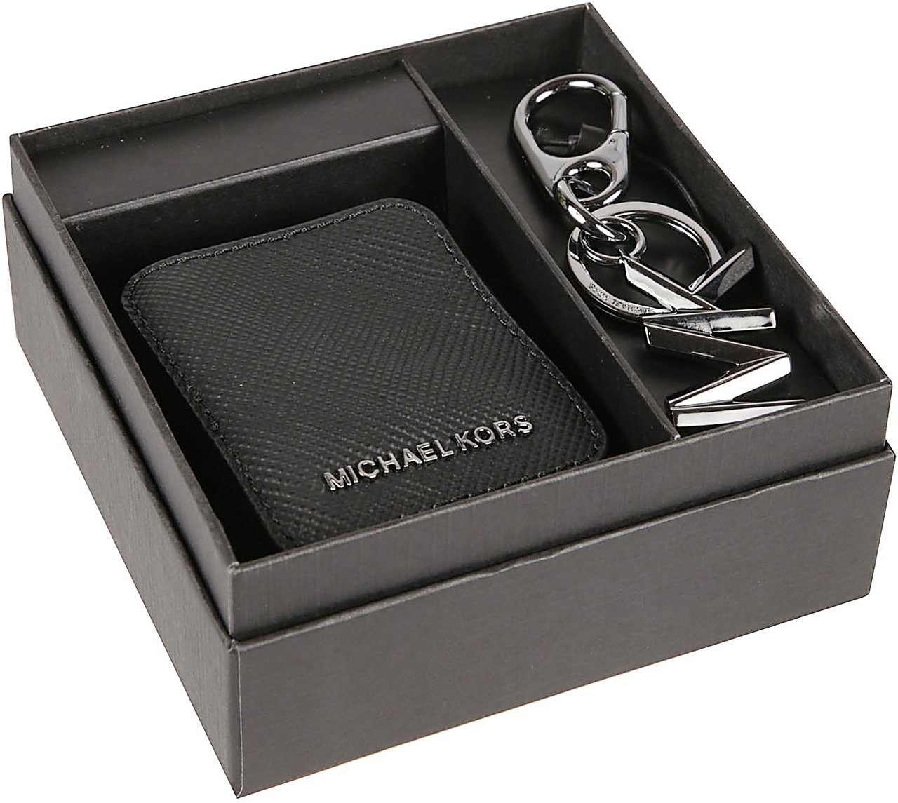 Michael Kors Keyring Pochette Box Black Zwart