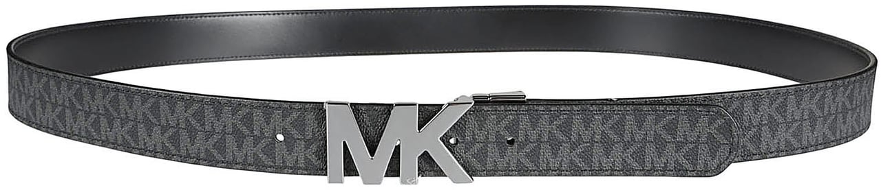 Michael Kors Logo Buckle Reversible Belt Black Zwart