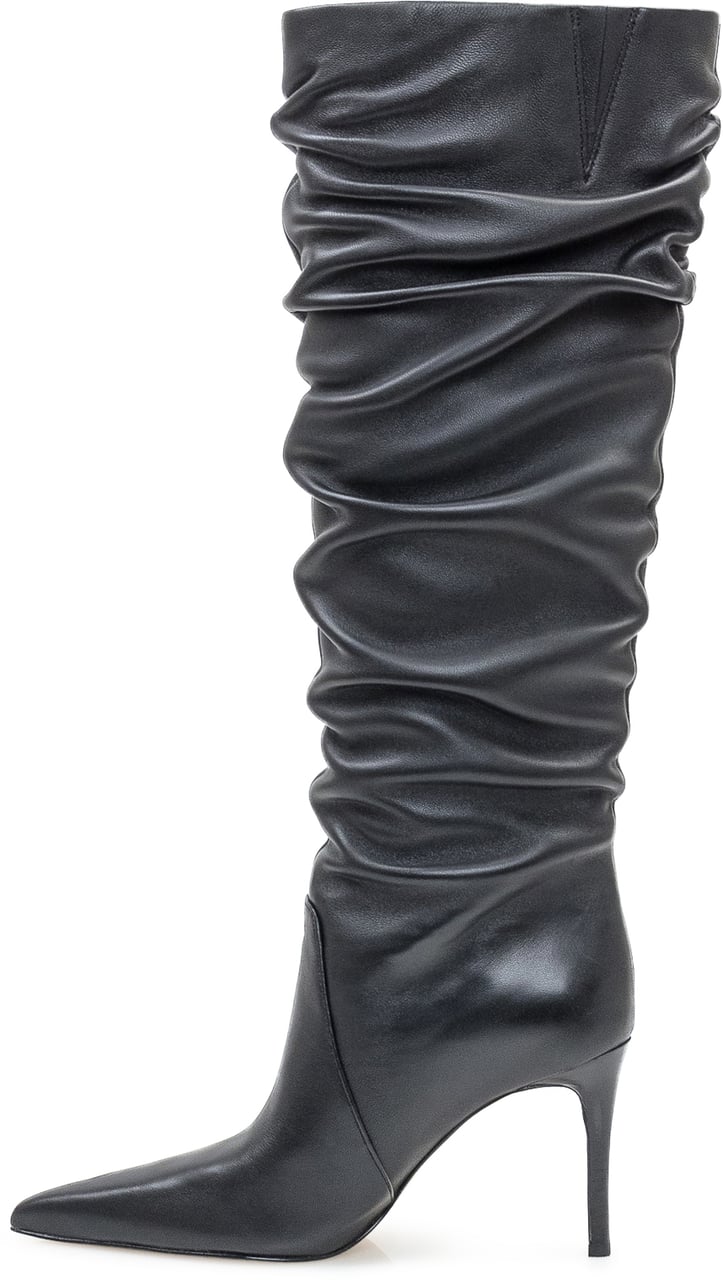 Michael Kors Michael Kors Stivali Dawn Heeled in Pelle Nera Zwart