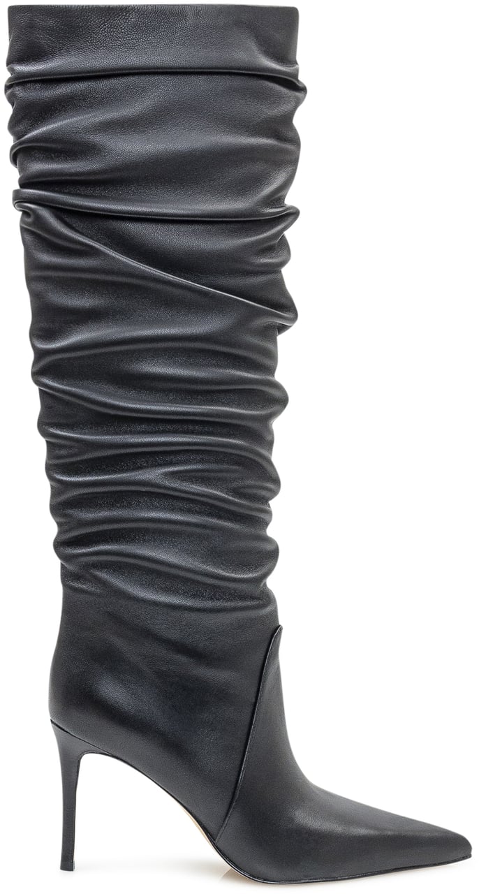 Michael Kors Michael Kors Stivali Dawn Heeled in Pelle Nera Zwart