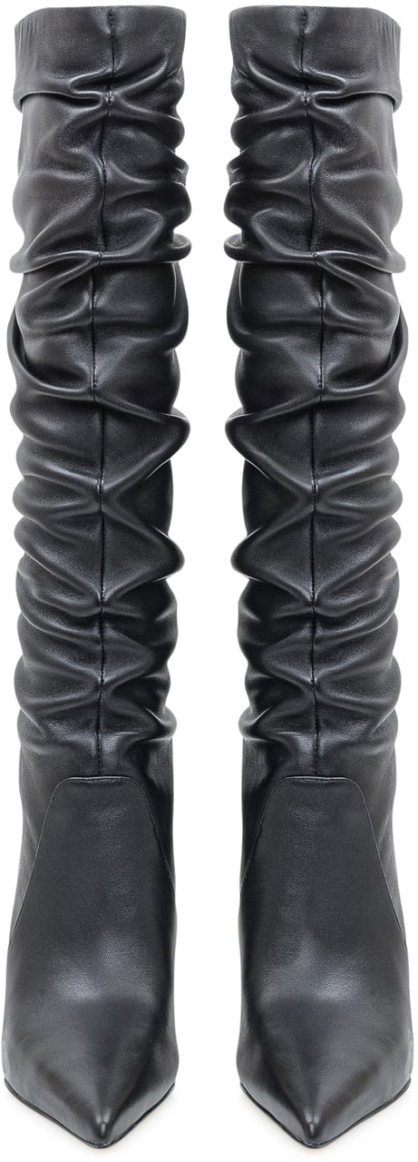 Michael Kors Michael Kors Stivali Dawn Heeled in Pelle Nera Zwart