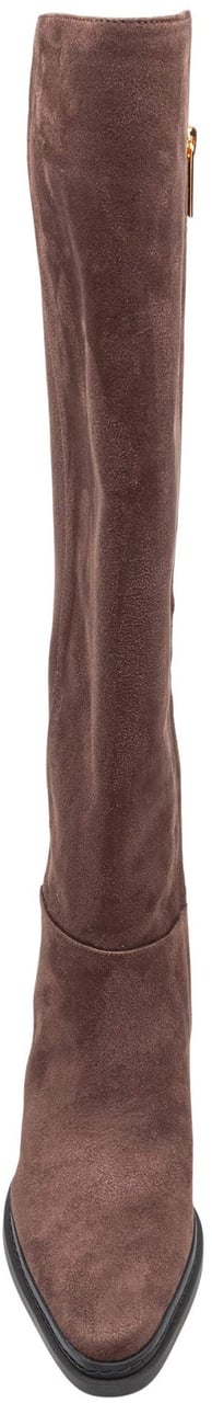 Michael Kors Michael kors lex suede boot, chocolate color Bruin