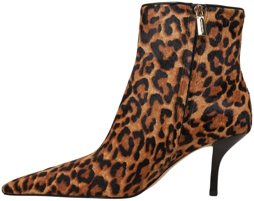 Michael Kors Pony hair ankle boots 'Selina' Bruin