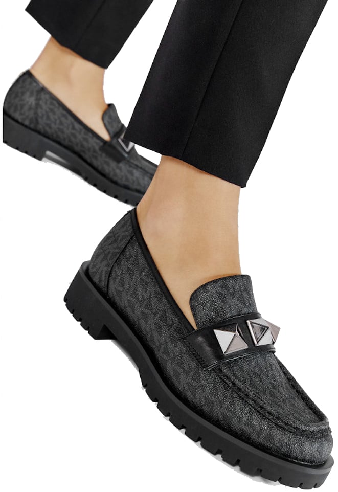 Michael Kors Holland Monogram Loafers Zwart