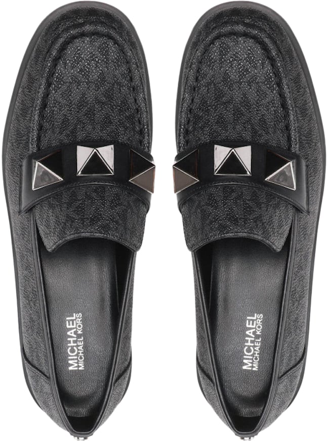 Michael Kors Holland Monogram Loafers Zwart