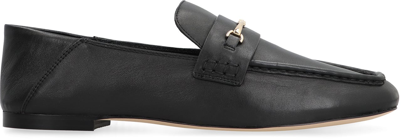 Michael Kors Lena leather loafers Zwart