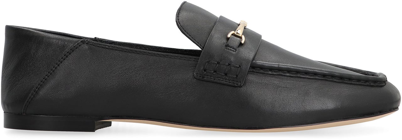 Michael Kors Lena leather loafers Zwart