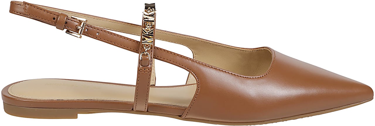Michael Kors Dina Flex Sling Flat Brown Bruin