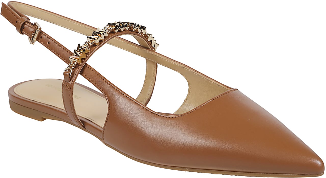 Michael Kors Dina Flex Sling Flat Brown Bruin