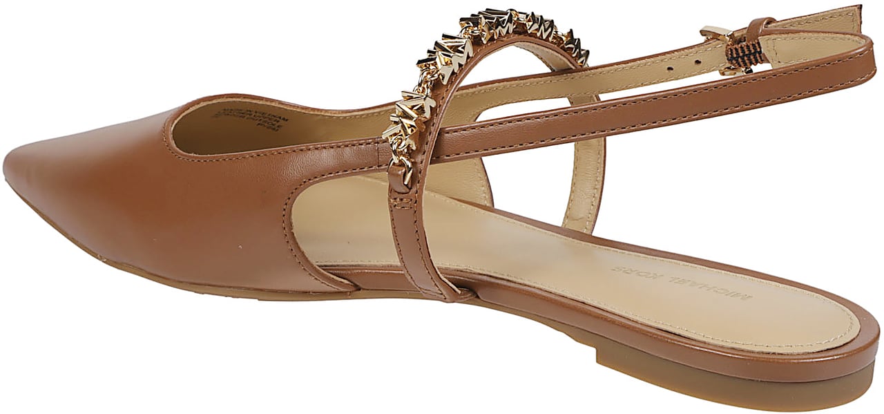 Michael Kors Dina Flex Sling Flat Brown Bruin