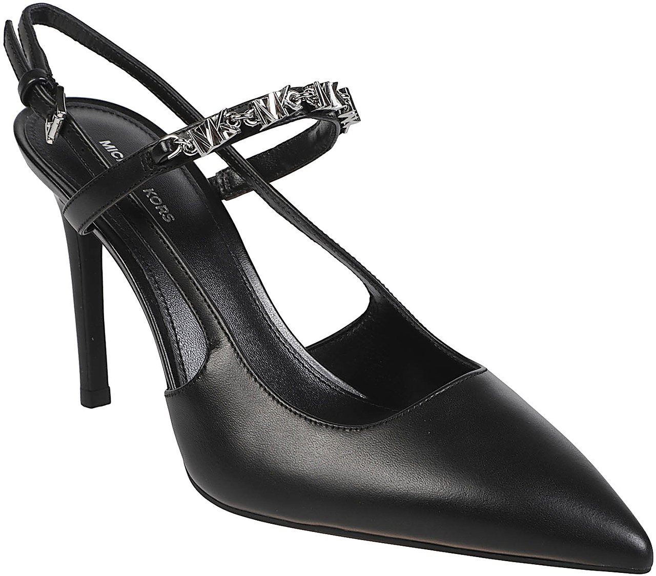 Michael Kors Dina Flex High Sling Pump Black Zwart