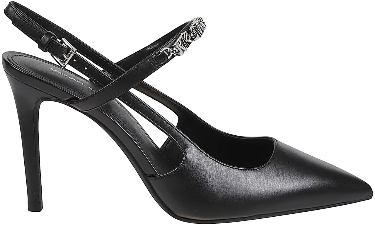 Michael Kors Dina Flex High Sling Pump Black Zwart
