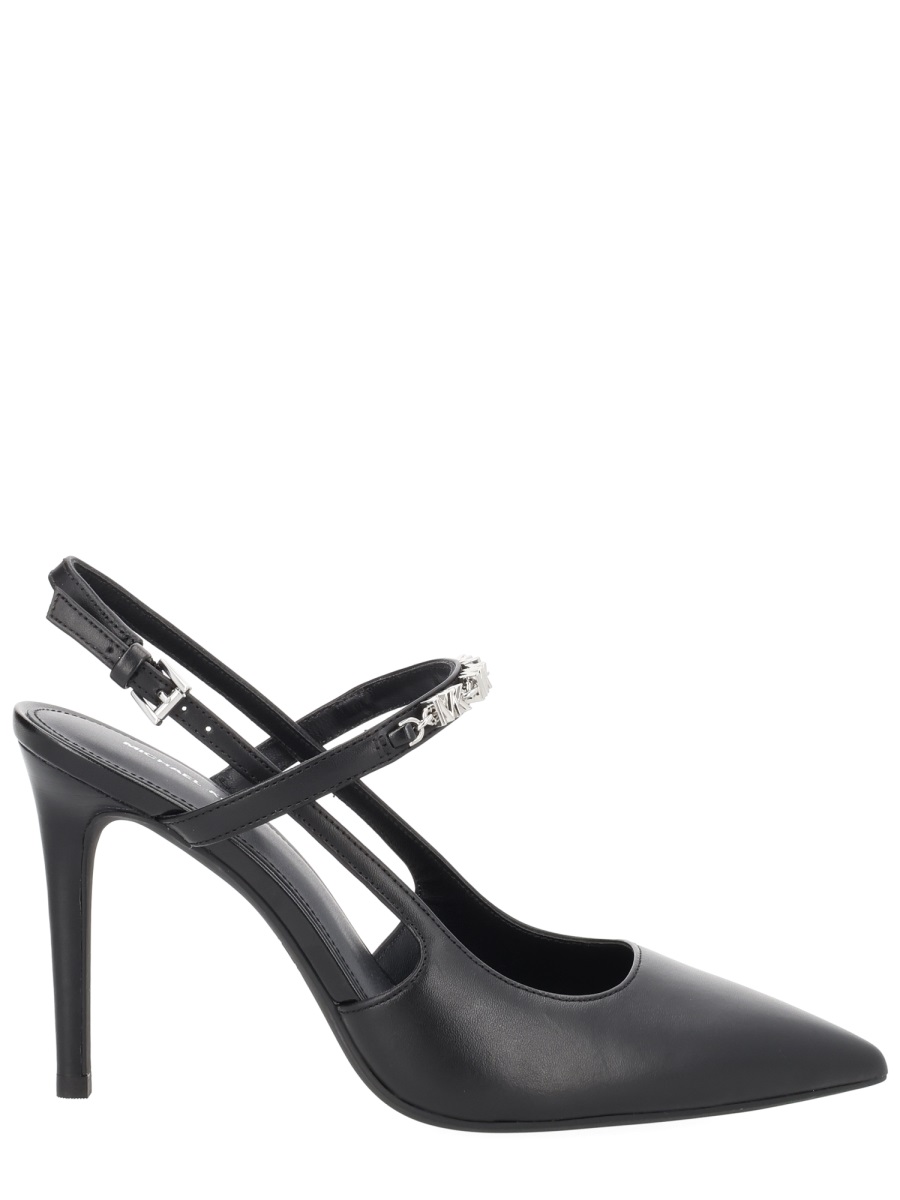 Michael Kors Dina Flex Pointed Toe Slingback Pumps Zwart