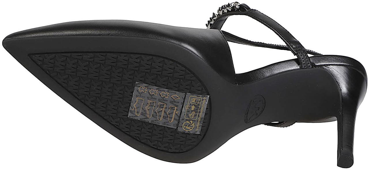 Michael Kors Dina Flex High Sling Pump Black Zwart