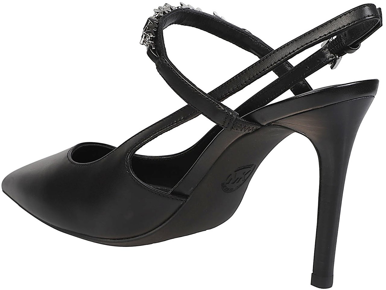 Michael Kors Dina Flex High Sling Pump Black Zwart
