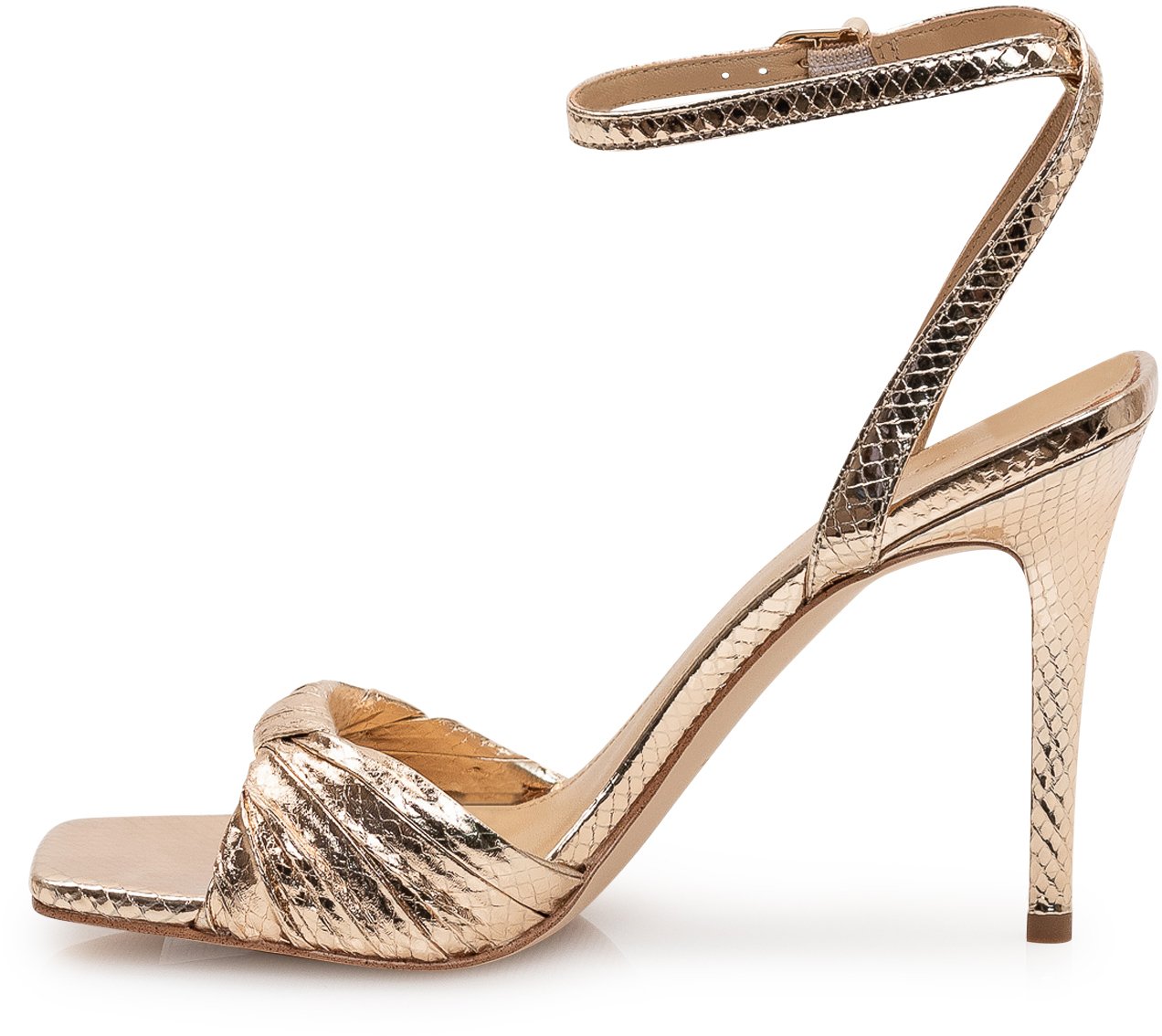 Michael Kors Sandalo Kiana con Tacco e Cinturino alla Caviglia Goud