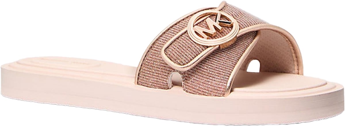 Michael Kors Dames MK Pool Slide Metallic