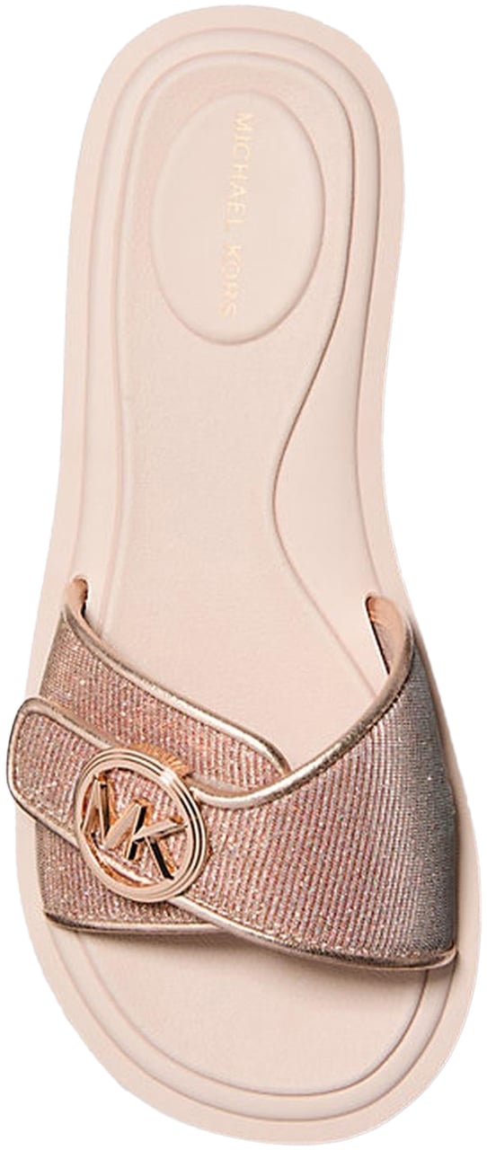 Michael Kors Dames MK Pool Slide Metallic
