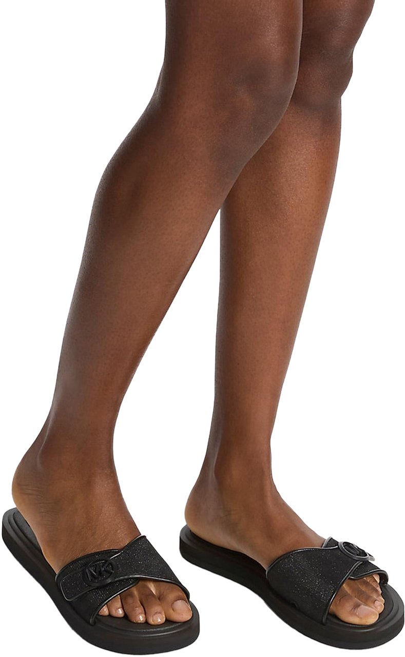 Michael Kors Dames MK Pool Slide Zwart