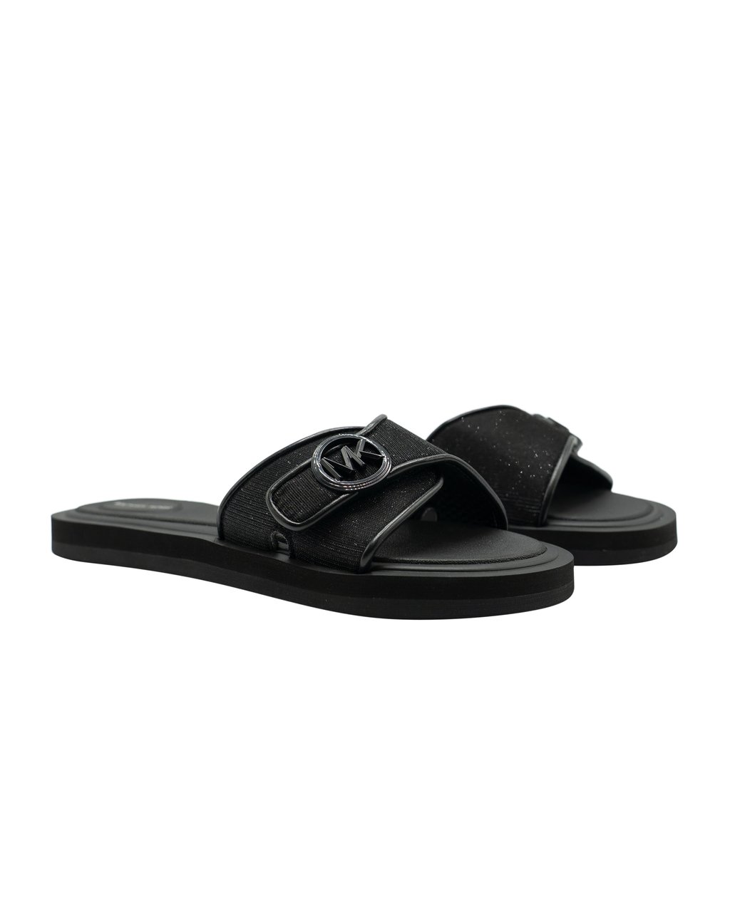 Michael Kors Logo Slide Sandaal Zwart