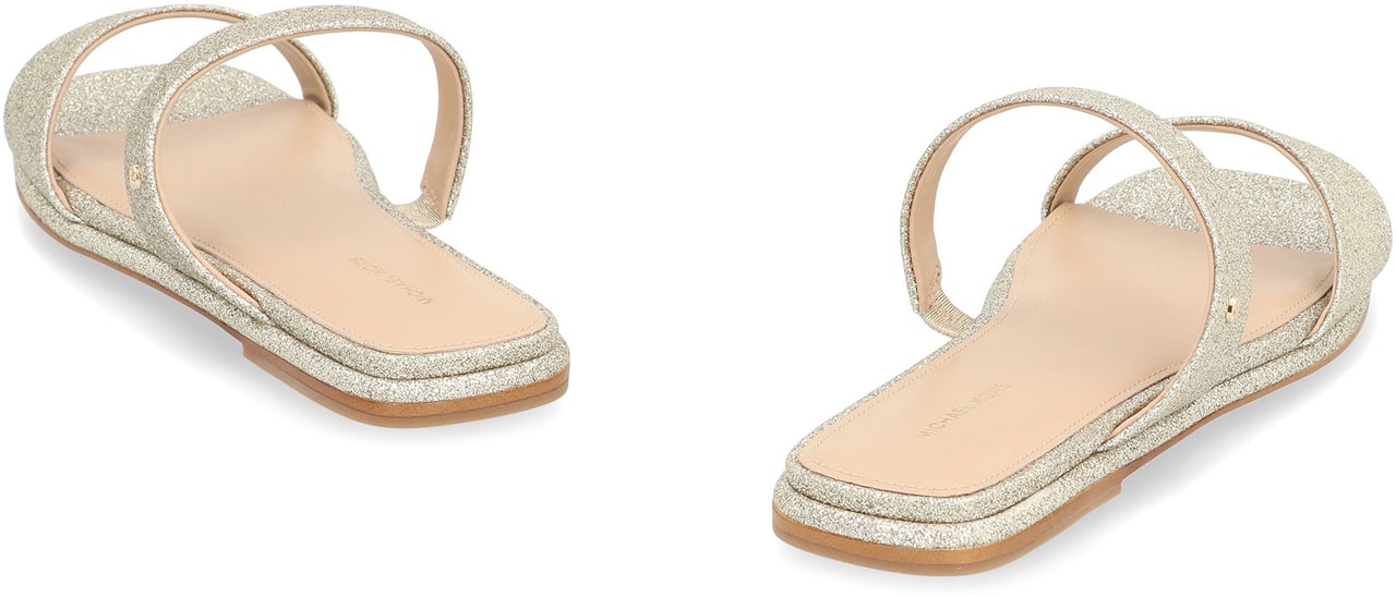 Michael Kors Jaida Leather sandals Goud