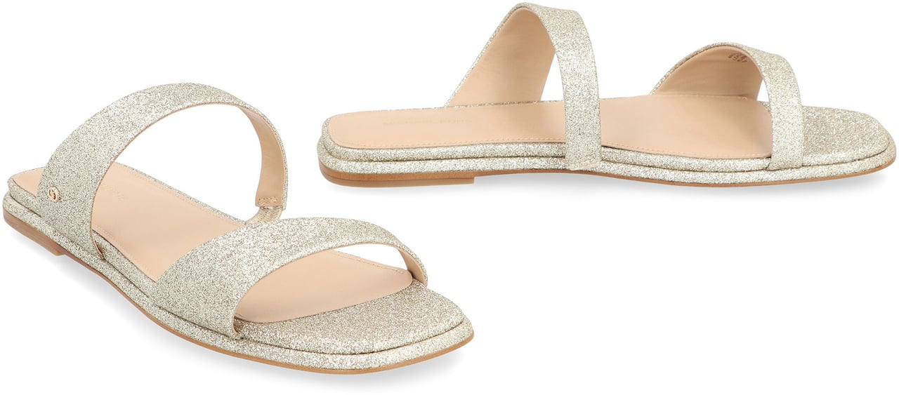 Michael Kors Jaida Leather sandals Goud