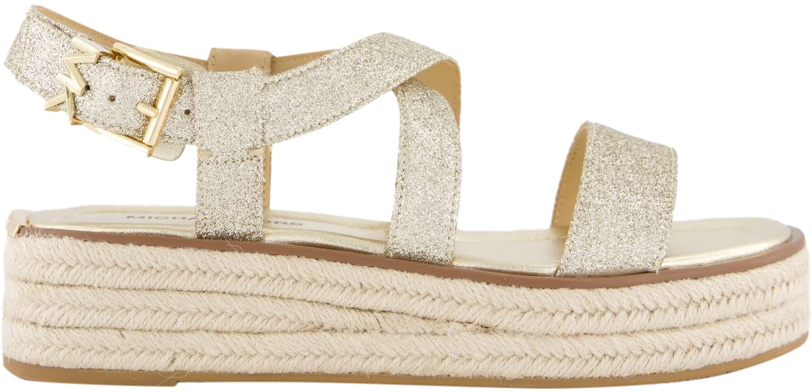Michael Kors Dames Lynn Sandaal Metallic Goud Metallic