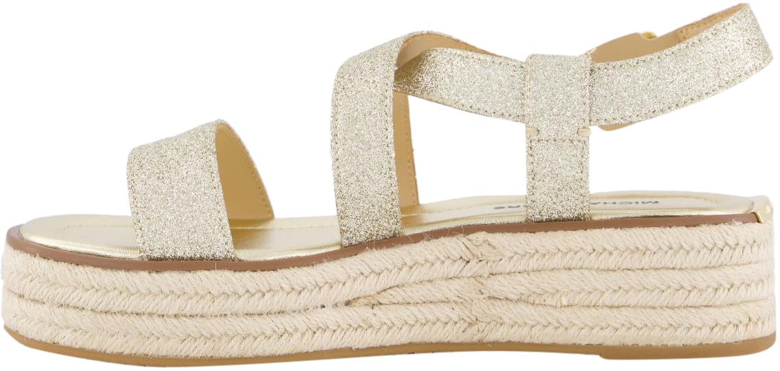 Michael Kors Dames Lynn Sandaal Metallic Goud Metallic