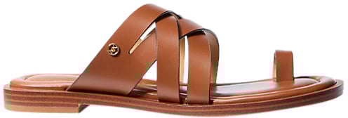 Michael Kors Sandals Leather Brown Bruin
