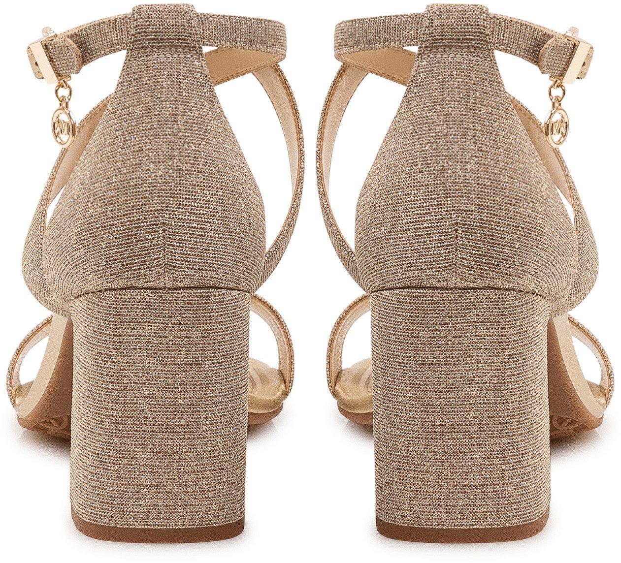 Michael Kors Sandali Alexa Flex con Tacco Largo Taupe