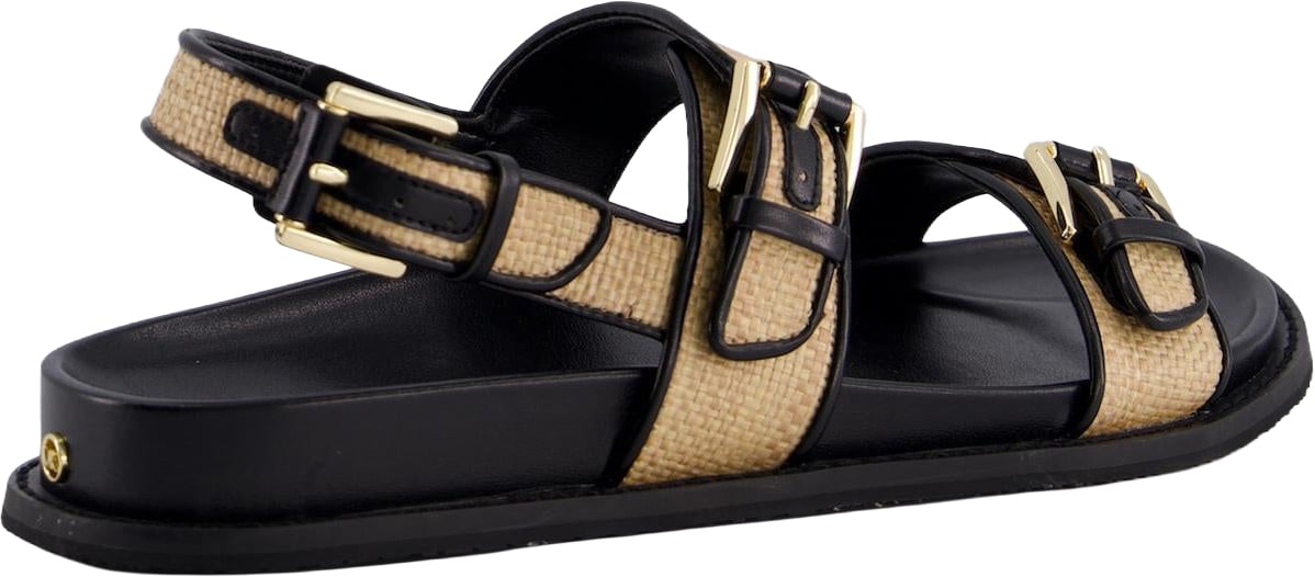 Michael Kors Dames Nia Flat Sandal Zwart