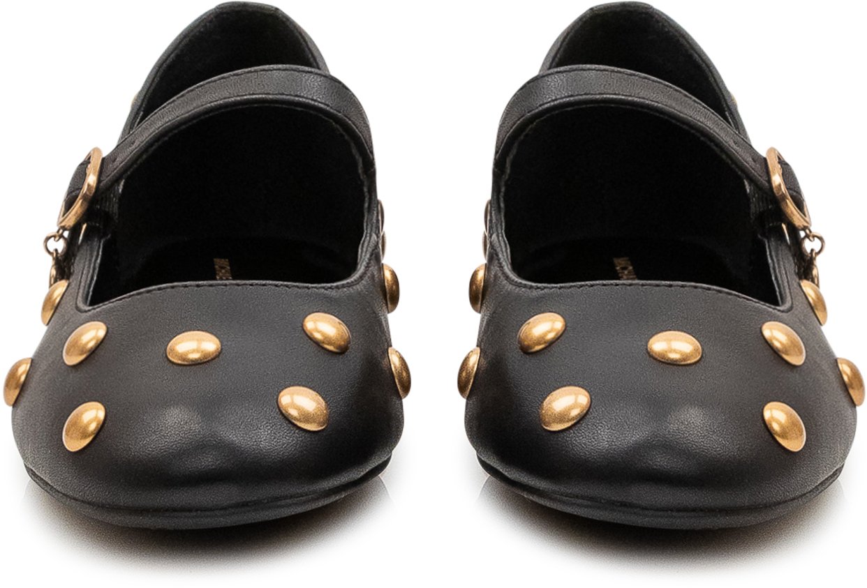 Michael Kors Ballerine Nellie Flex con Cinturino e Borchie Zwart