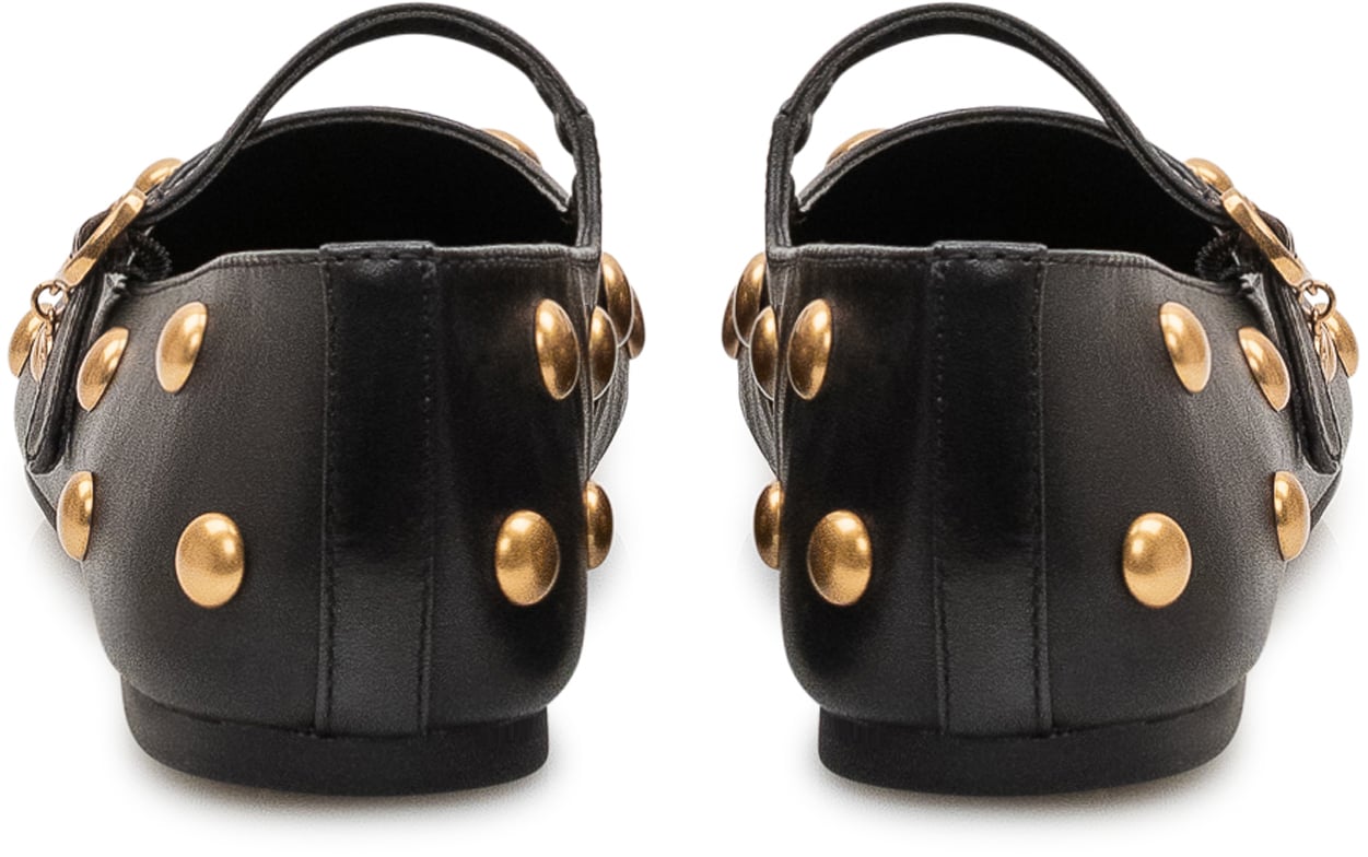 Michael Kors Ballerine Nellie Flex con Cinturino e Borchie Zwart