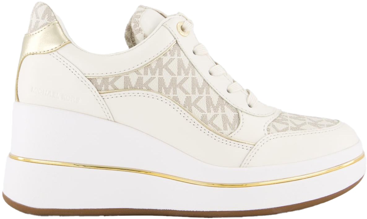 Michael Kors Dames Emmy Wedge Trainer Wit