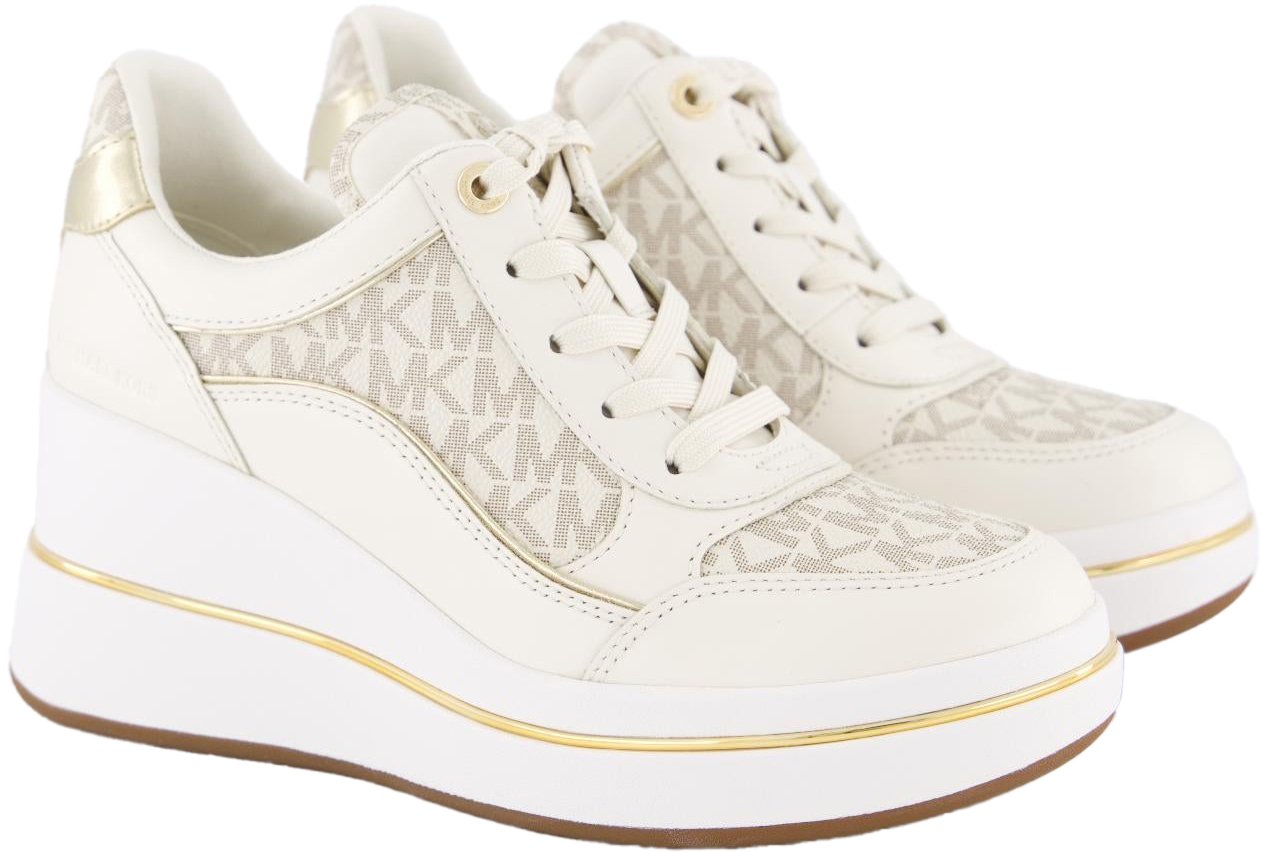 Michael Kors Dames Emmy Wedge Trainer Wit