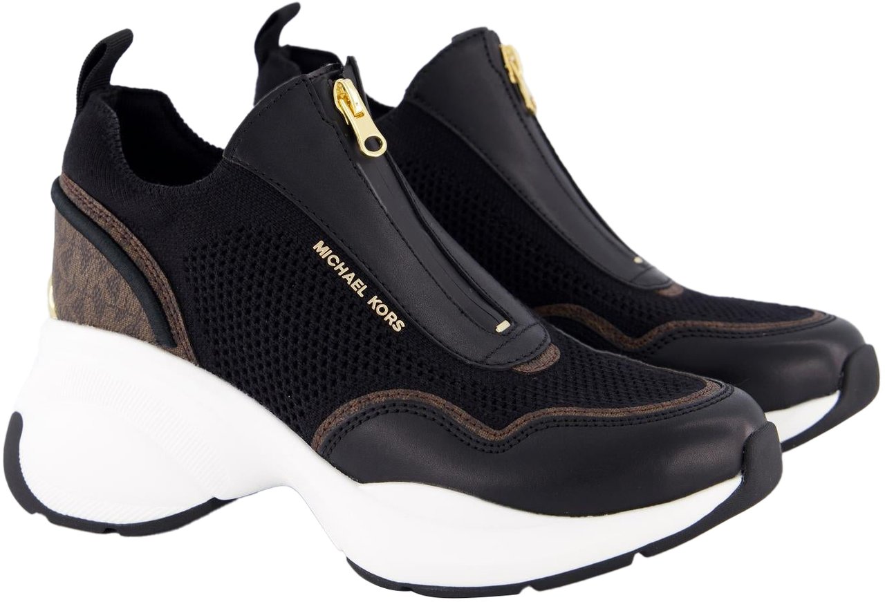 Michael Kors Dames Zuma Slip On Trainer Zwart