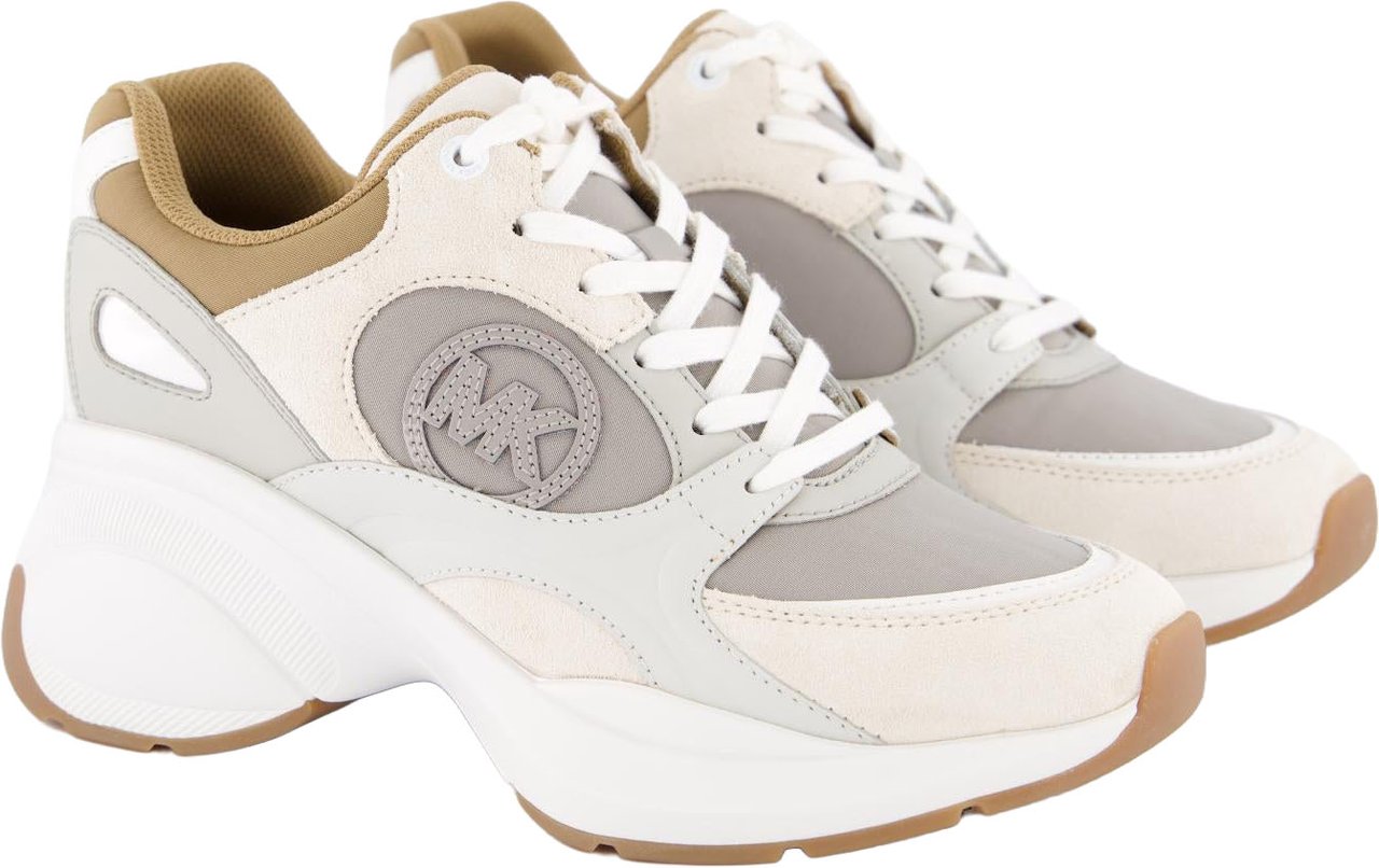 Michael Kors Dames Zuma Sneaker Wit/Beige Wit