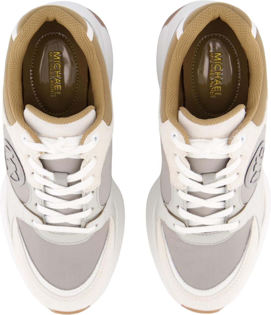 Michael Kors Dames Zuma Sneaker Wit/Beige Wit