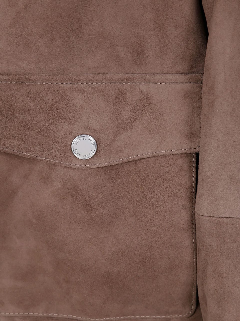 Michael Kors Brown Soft Goat Skin Bomber Jacket Roze