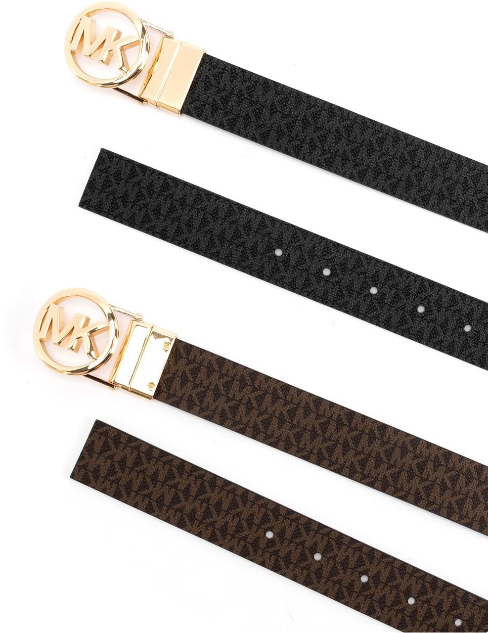 Michael Kors Reversible Monogram Belt Zwart