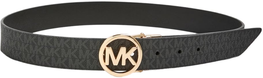 Michael Kors Reversible Monogram Saffiano Belt Zwart