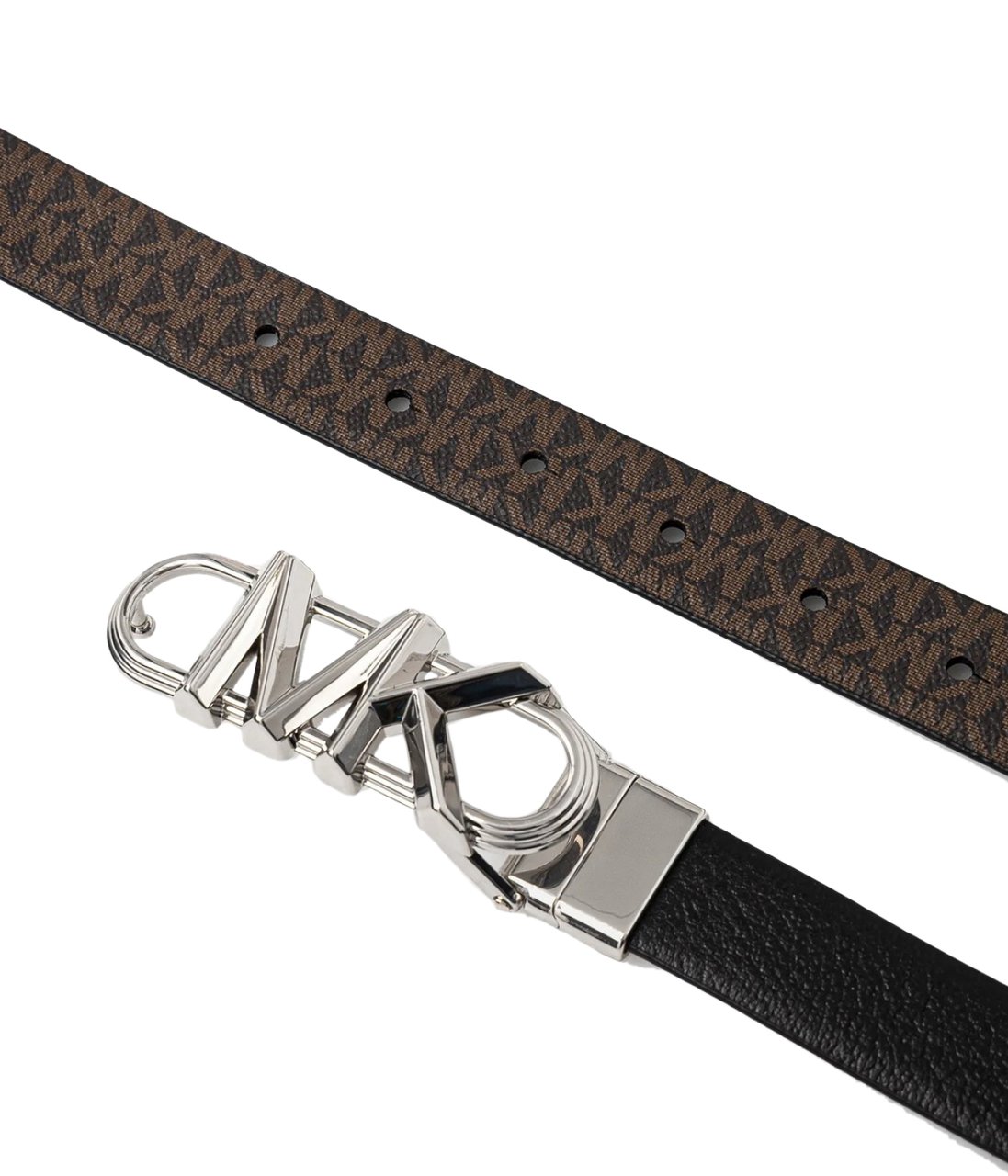 Michael Kors Reversible Monogram Belt Zwart